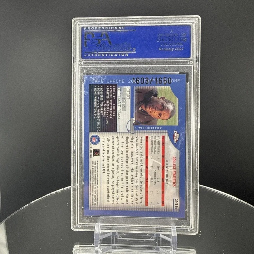 Jerry Porter 2000 Topps Chrome NFL Draft Pick Rookie /1650 Raiders (WPR)